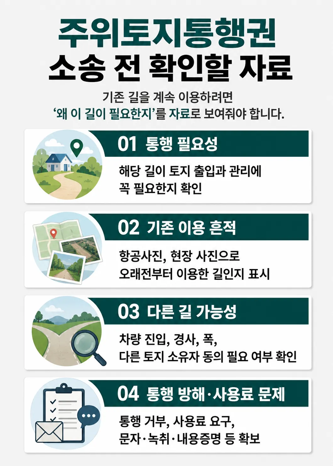 부동산법률상담으로 준비하는 통행 방해 금지 청구 절차
